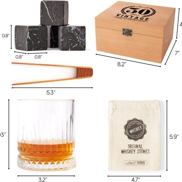 30th Birthday Whiskey Glass Set - Picture 4 of 5